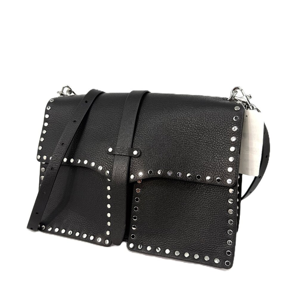 Rebecca Minkoff Nanine Studded Shoulder Bag Black